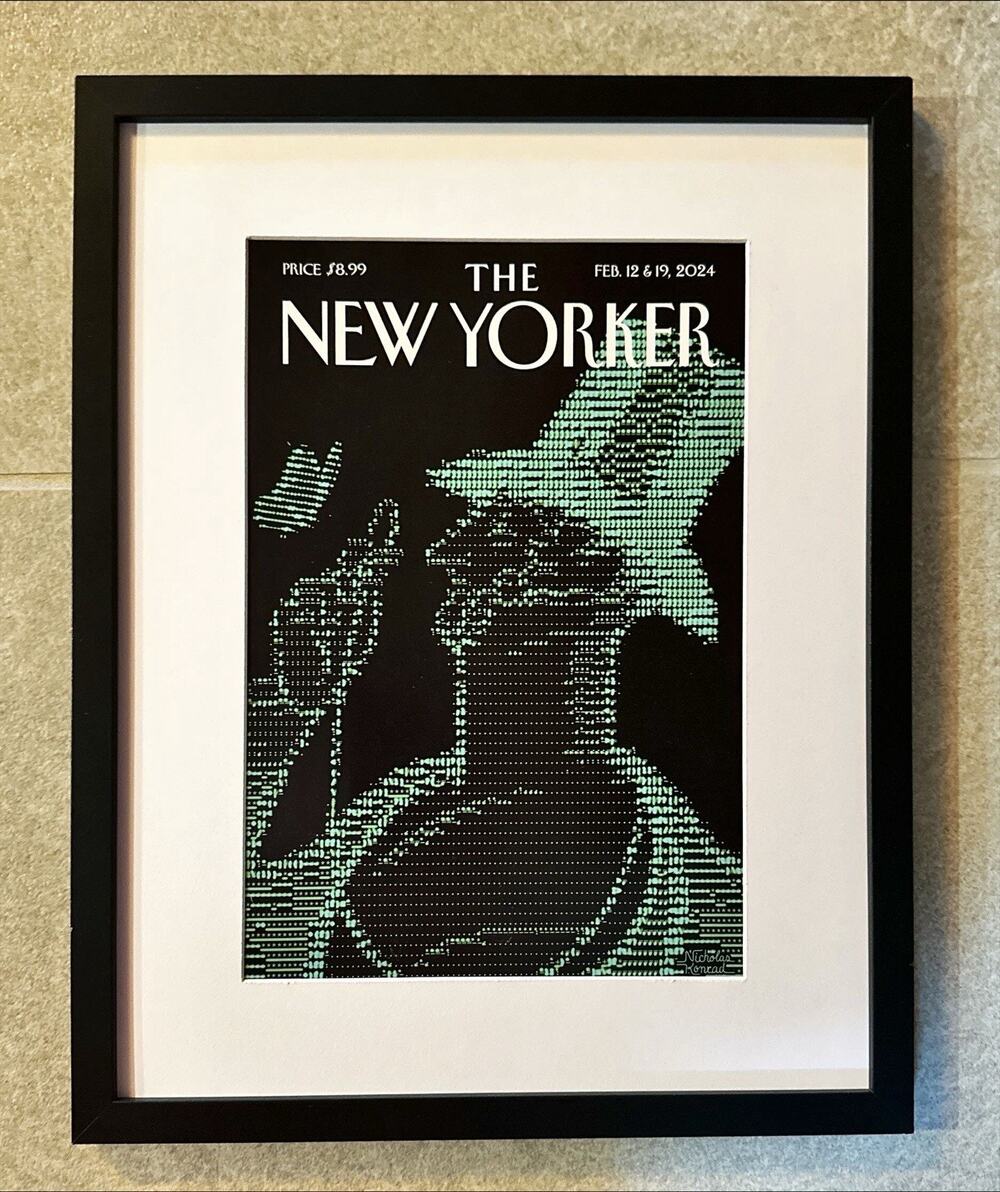Framed 2024 The New Yorker Magazine February 12 & 19 Konrad